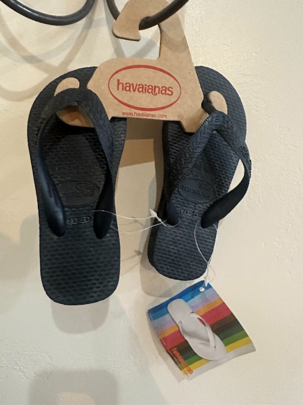 NWT Havaianas Top Kids Black Flip Flops Sandal Deadstock Multiple Sizes